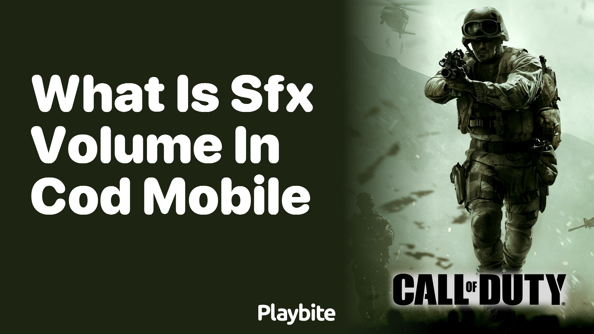 What Is SFX Volume in CoD Mobile?