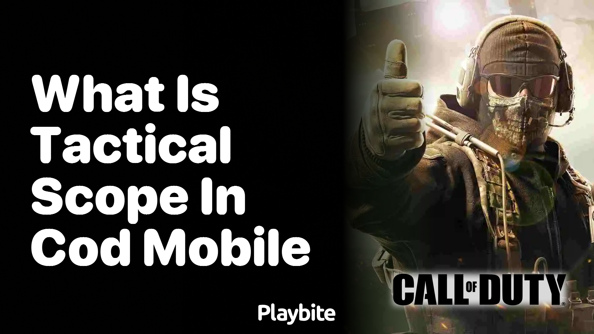 What is a Tactical Scope in COD Mobile?