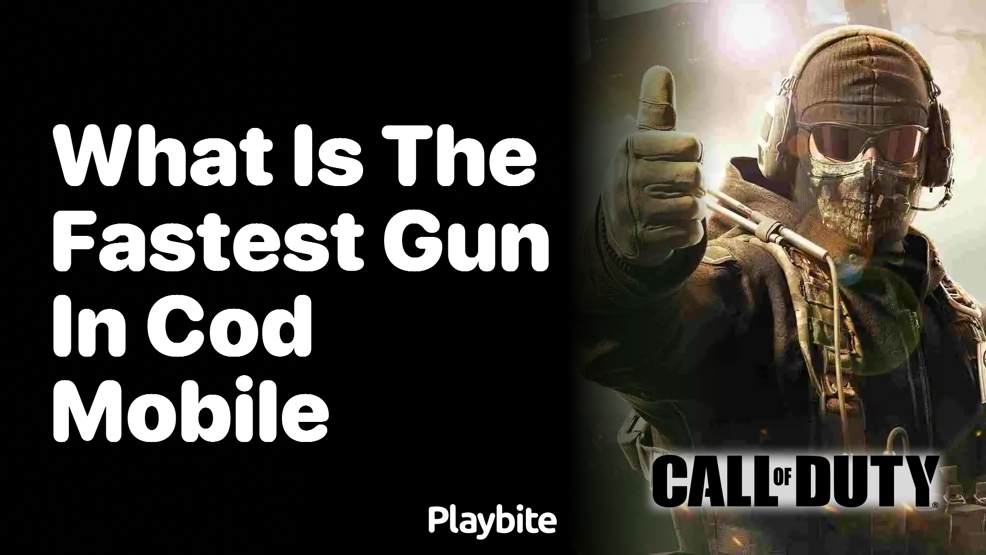 What Is the Fastest Gun in COD Mobile?