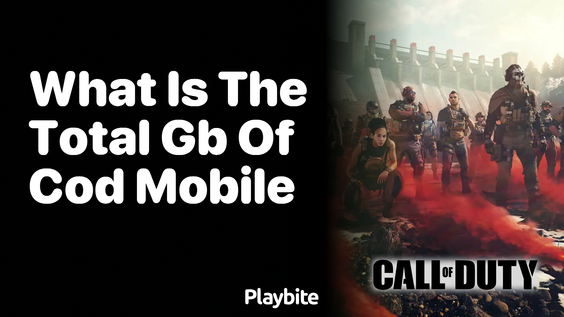 What is the Total GB of COD Mobile?