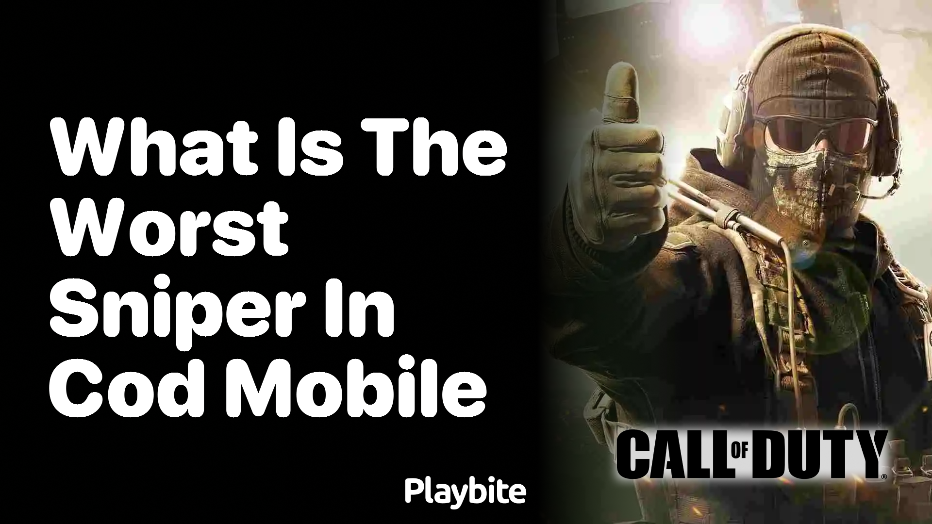 What Is the Worst Sniper in CoD Mobile?
