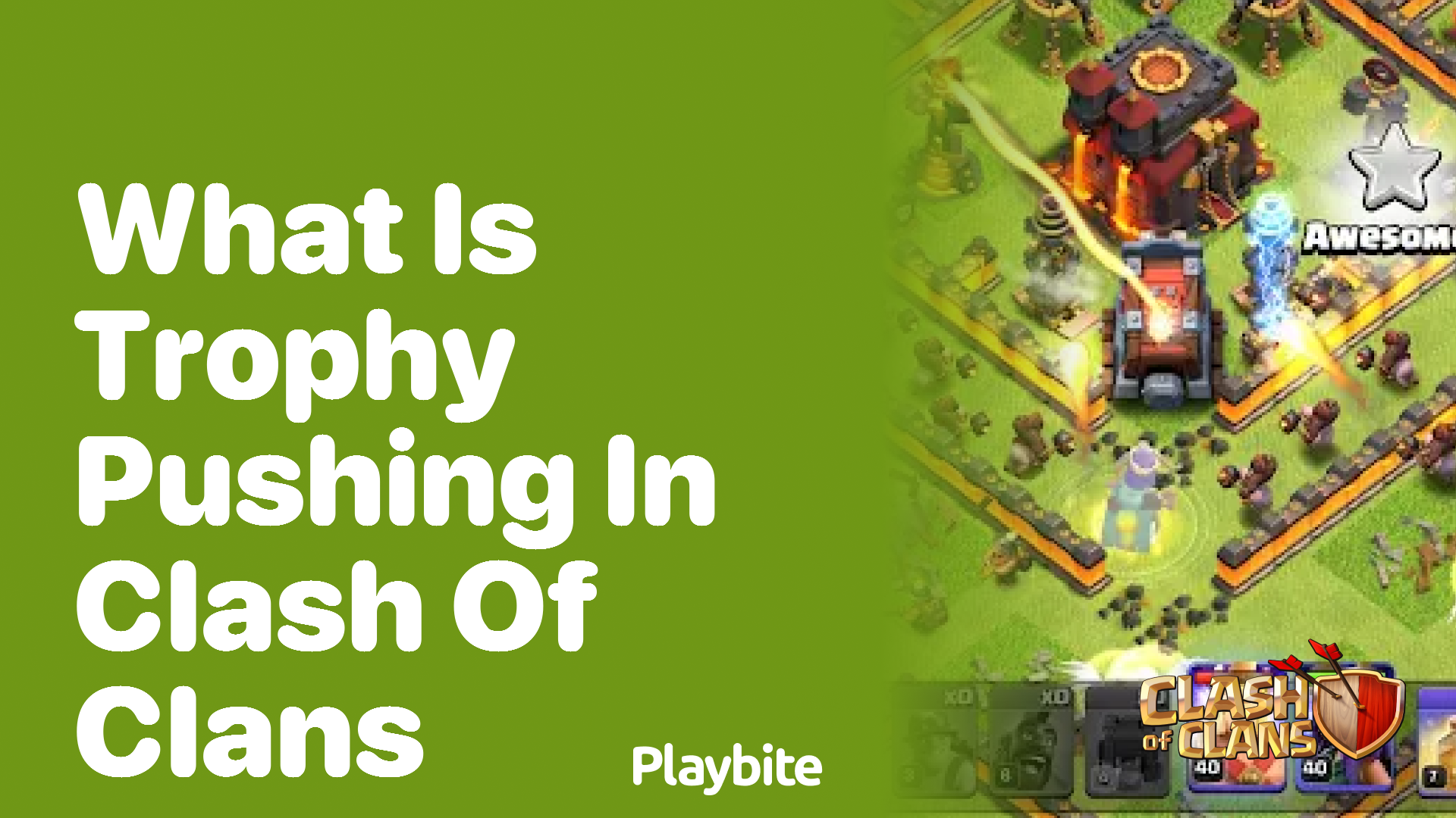 What is Trophy Pushing in Clash of Clans?