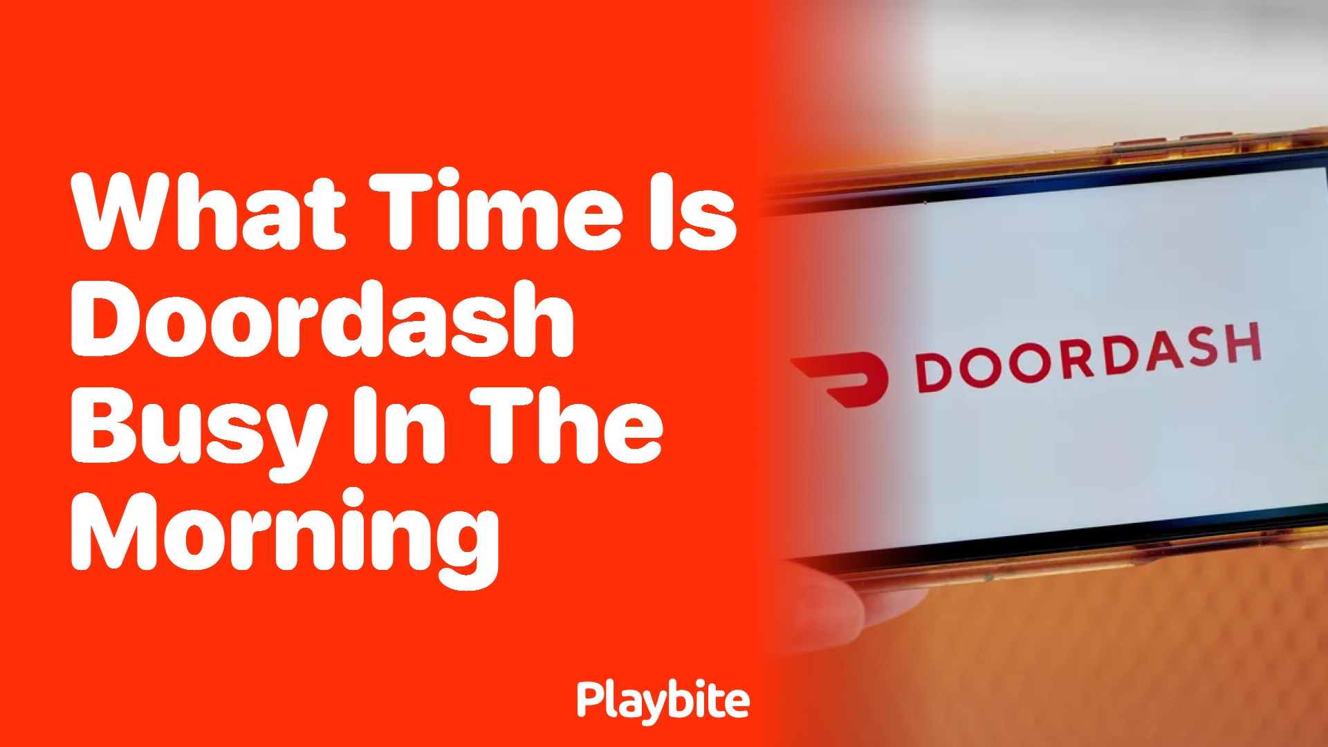 What Time is DoorDash Busy in the Morning?