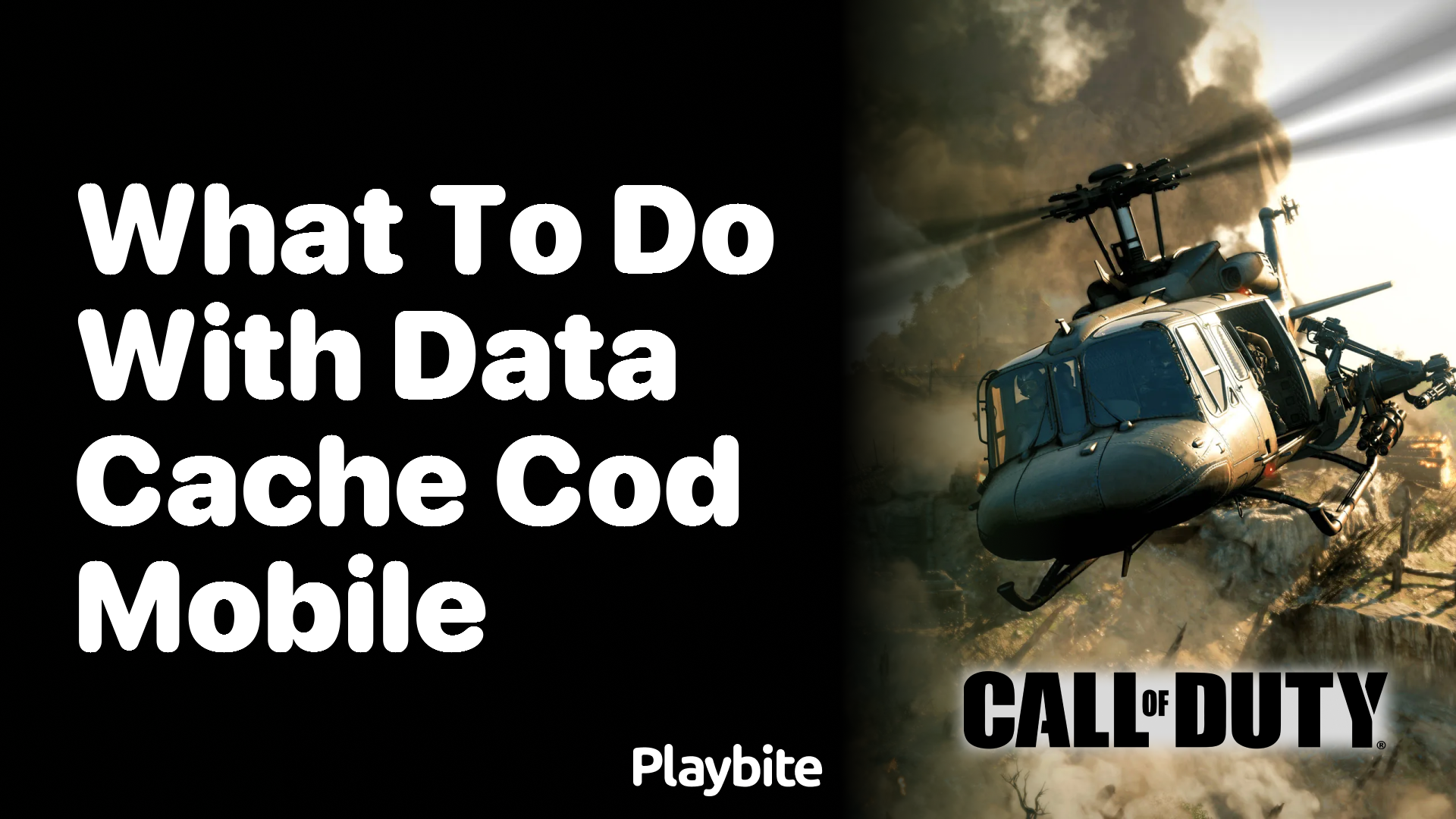What to Do With Data Cache in COD Mobile?