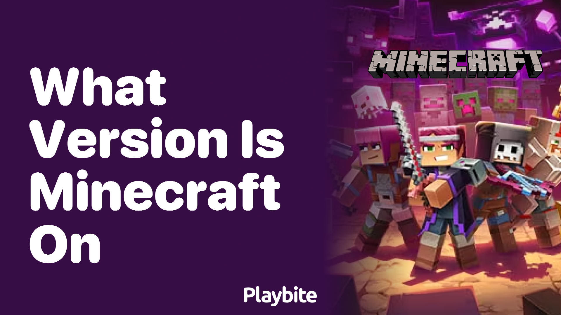 What Version is Minecraft On Now?