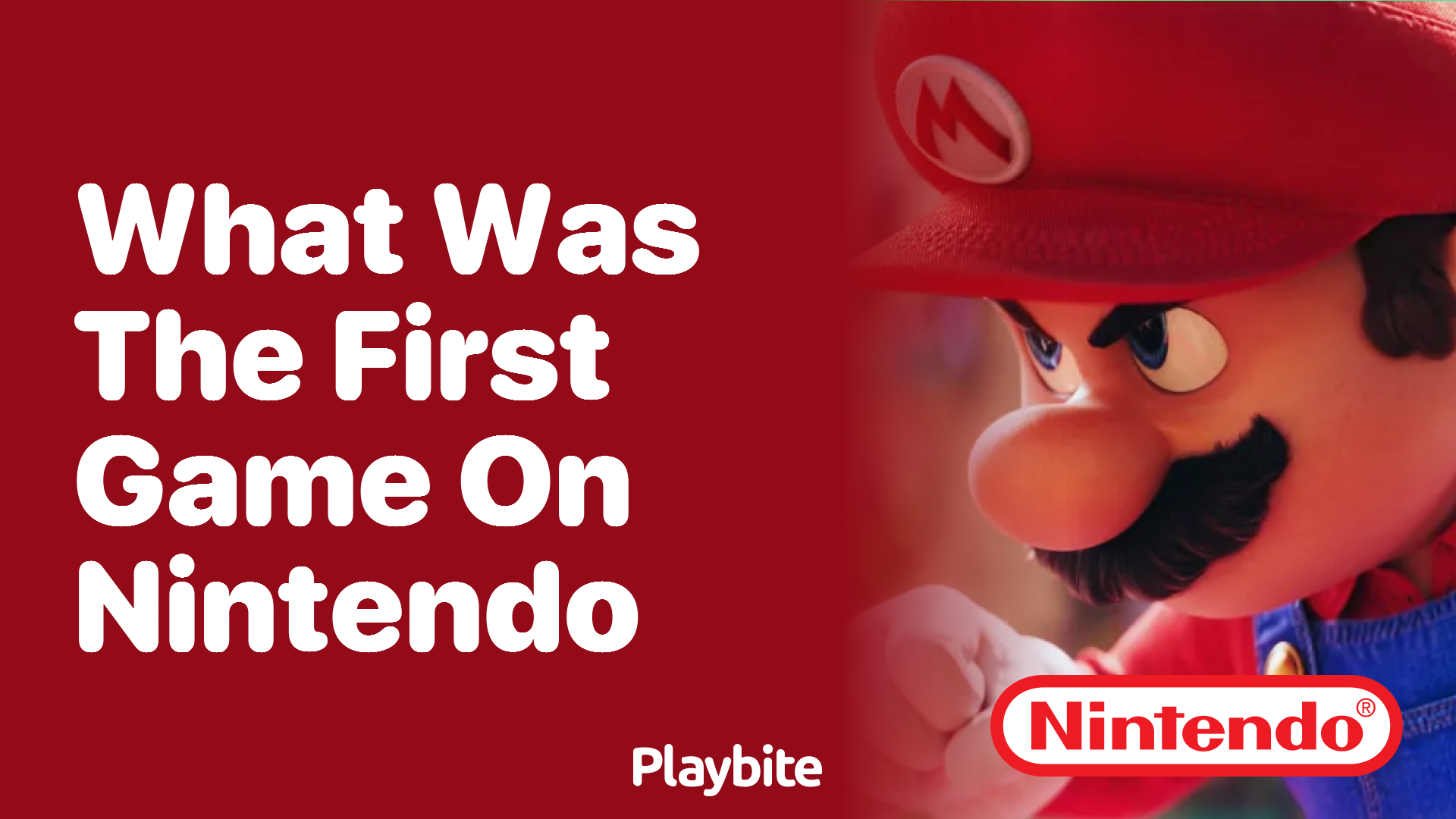 What Was the First Game on Nintendo?