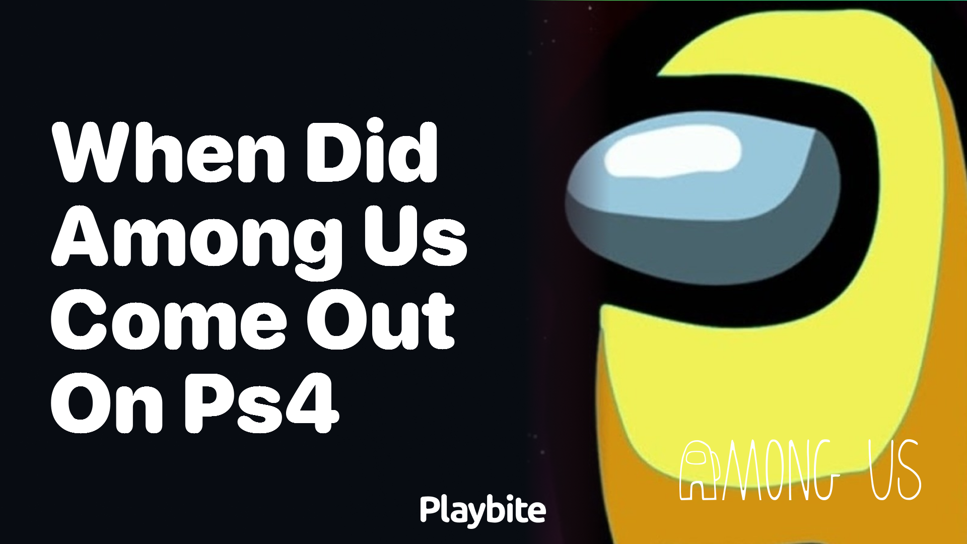 When Did Among Us Come Out on PS4?