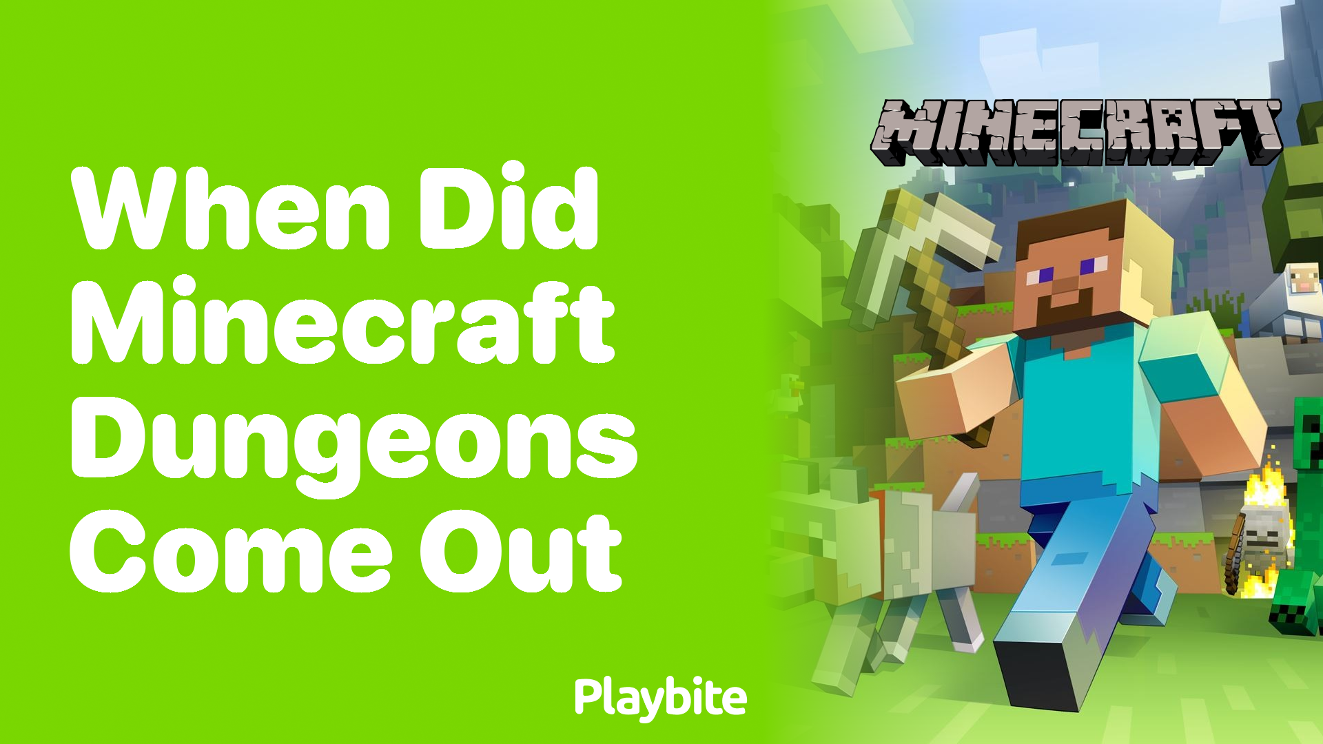 When Did Minecraft Dungeons Launch?