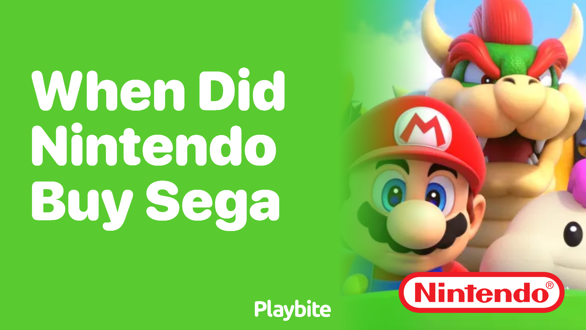 When Did Nintendo Buy Sega?