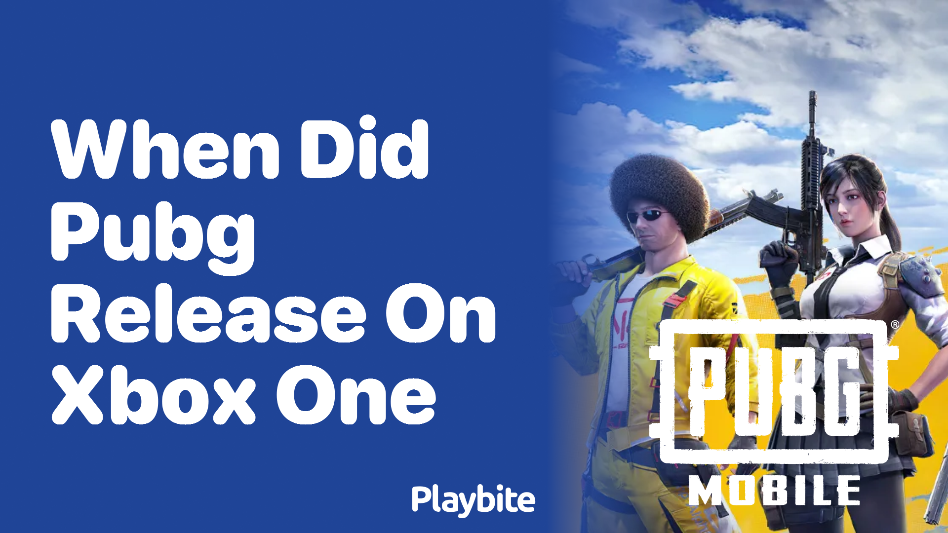 When did PUBG Release on Xbox One?