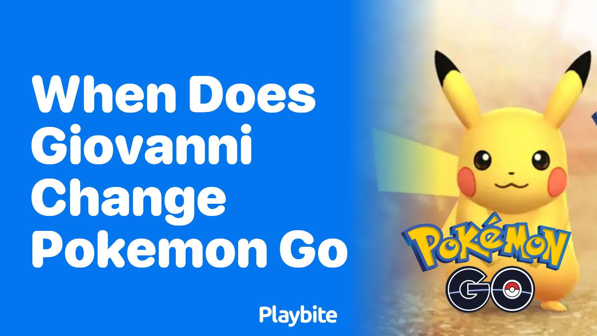 When Does Giovanni Change Pokémon in Pokémon GO?