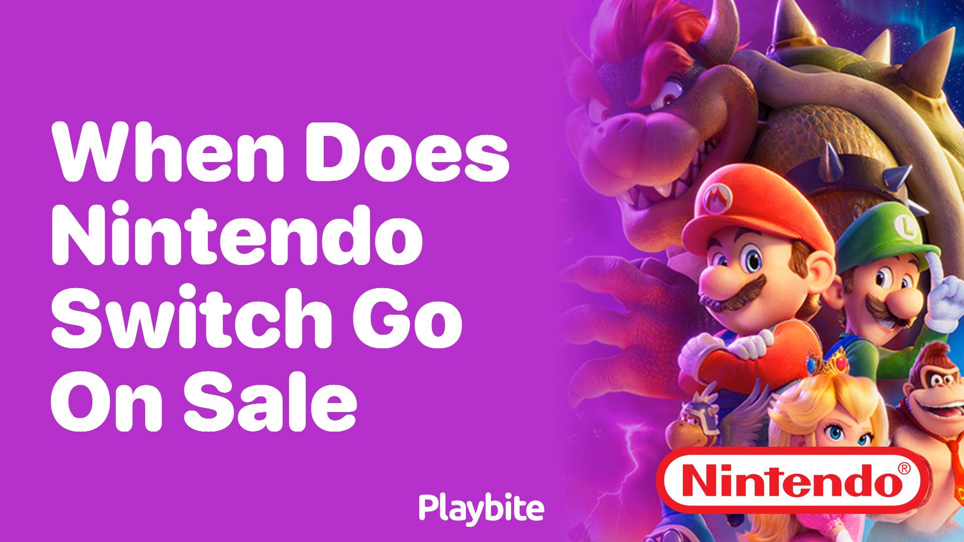 When Does the Nintendo Switch Go on Sale?