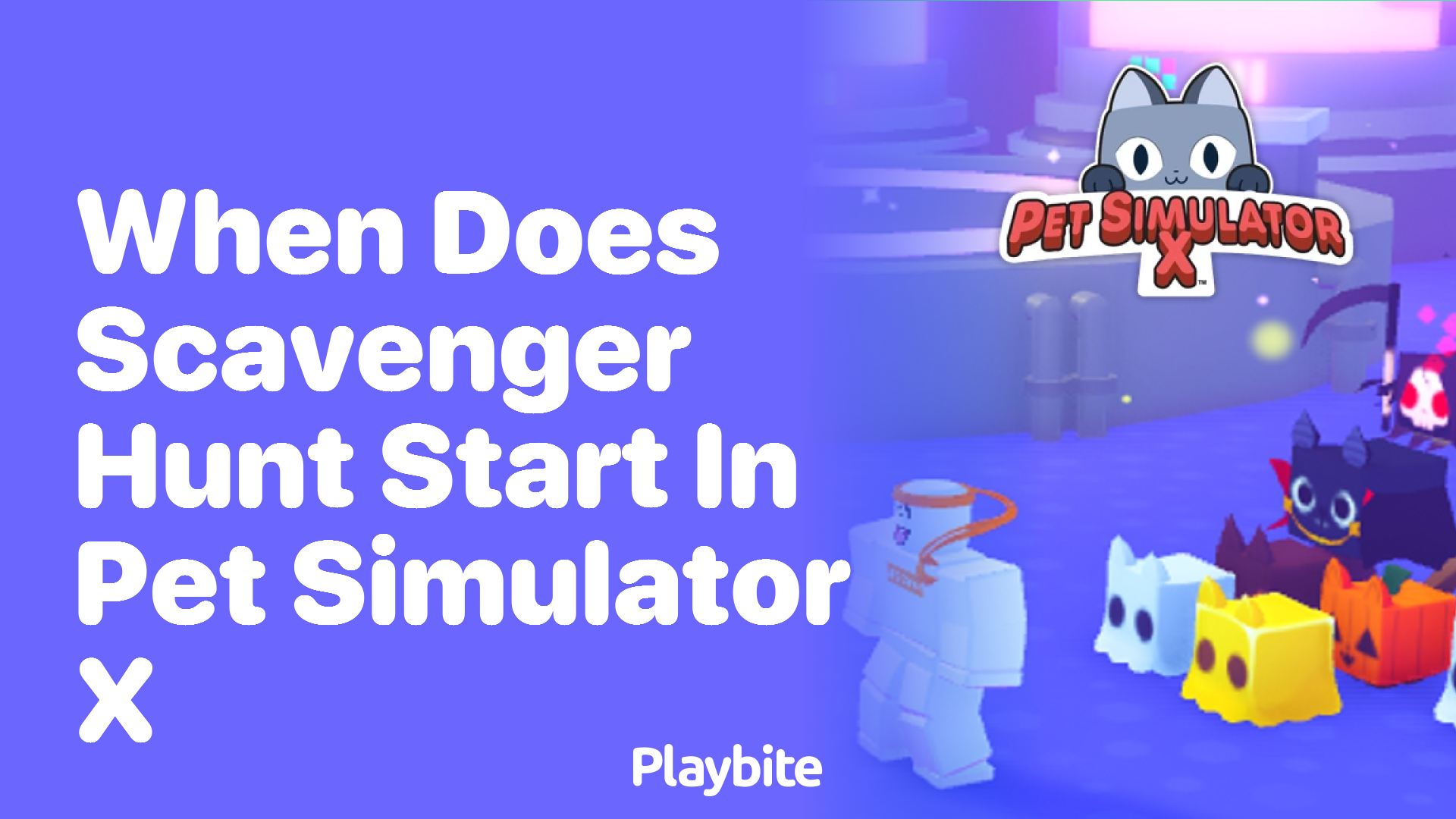 When does the Scavenger Hunt start in Pet Simulator X?