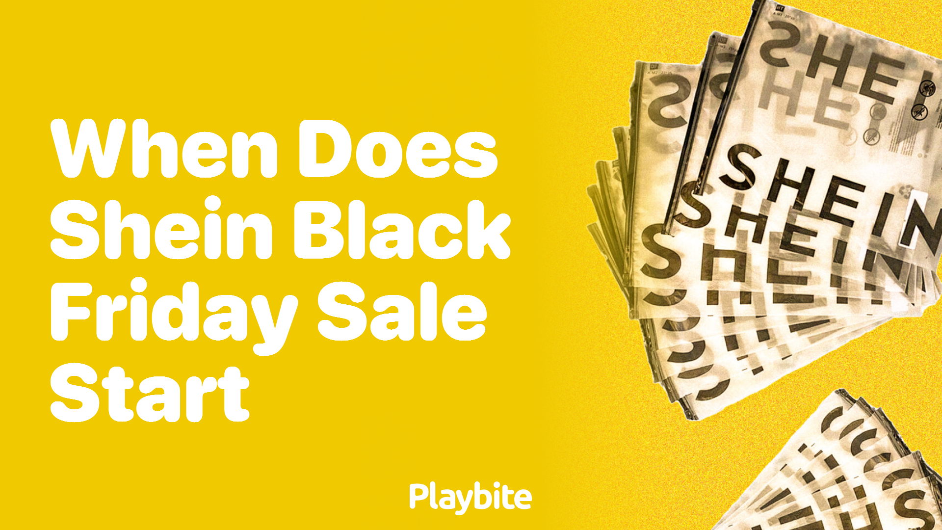 When Does the SHEIN Black Friday Sale Start?