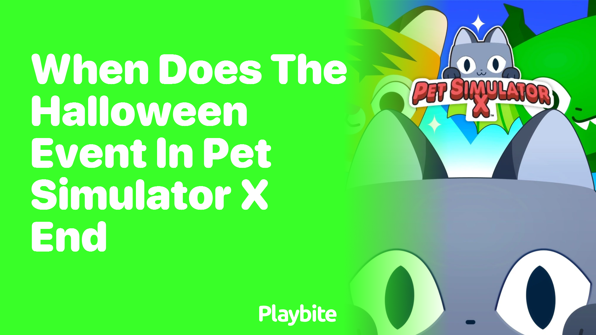 When does the Halloween event in Pet Simulator X end?