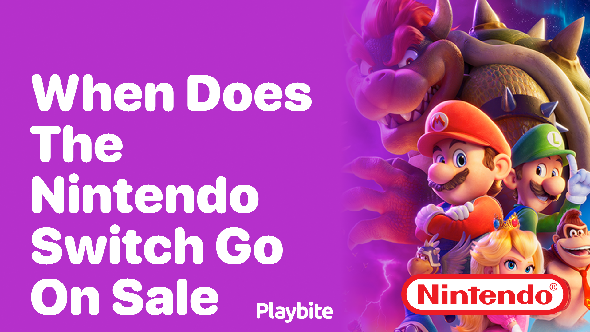 When Does the Nintendo Switch Go on Sale?