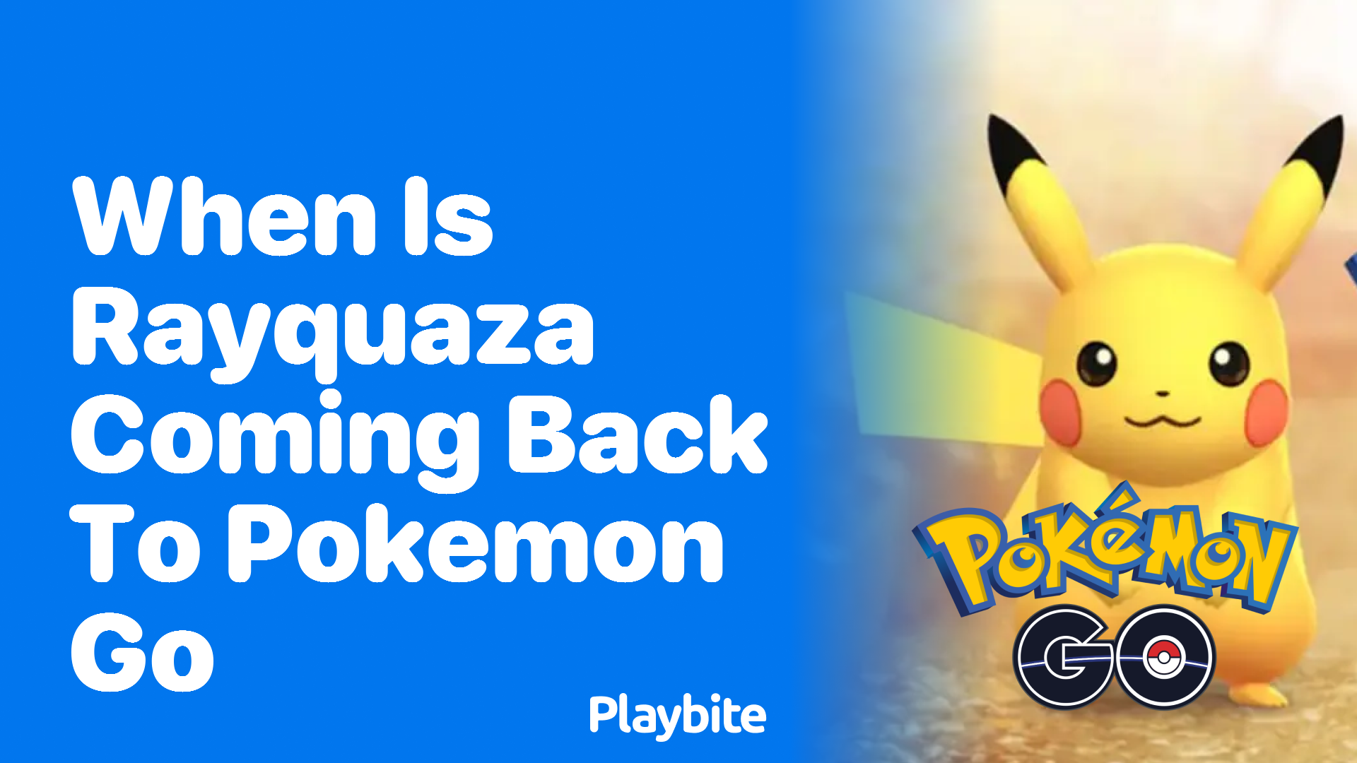 When Is Rayquaza Coming Back to Pokemon GO?