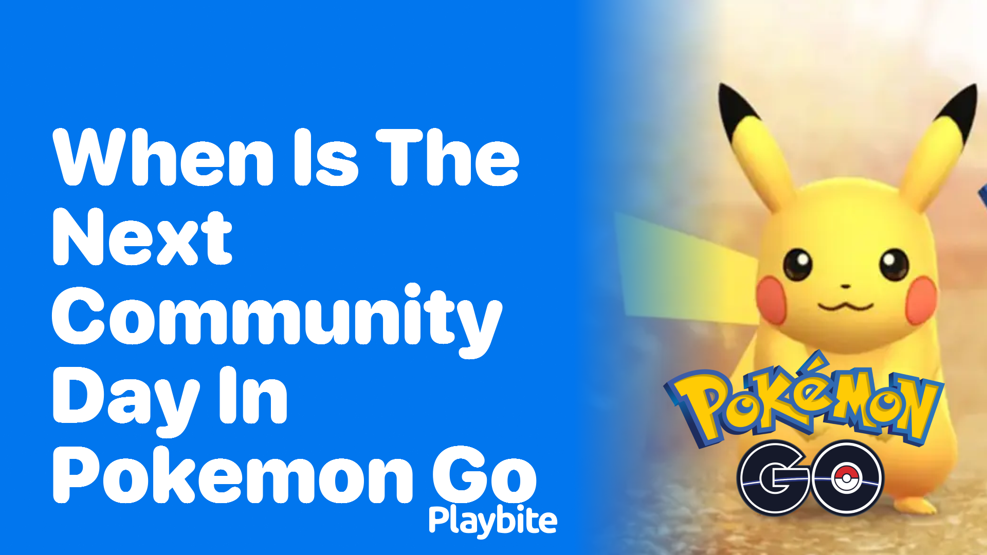 When Is the Next Community Day in Pokemon GO?