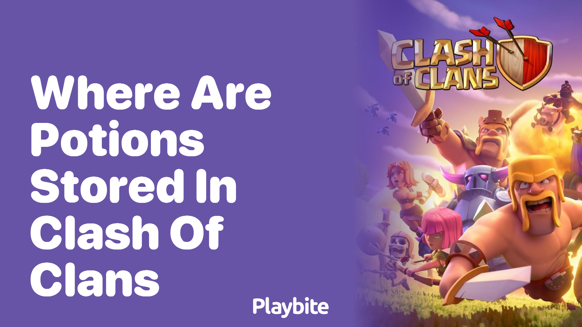 Where are Potions Stored in Clash of Clans?