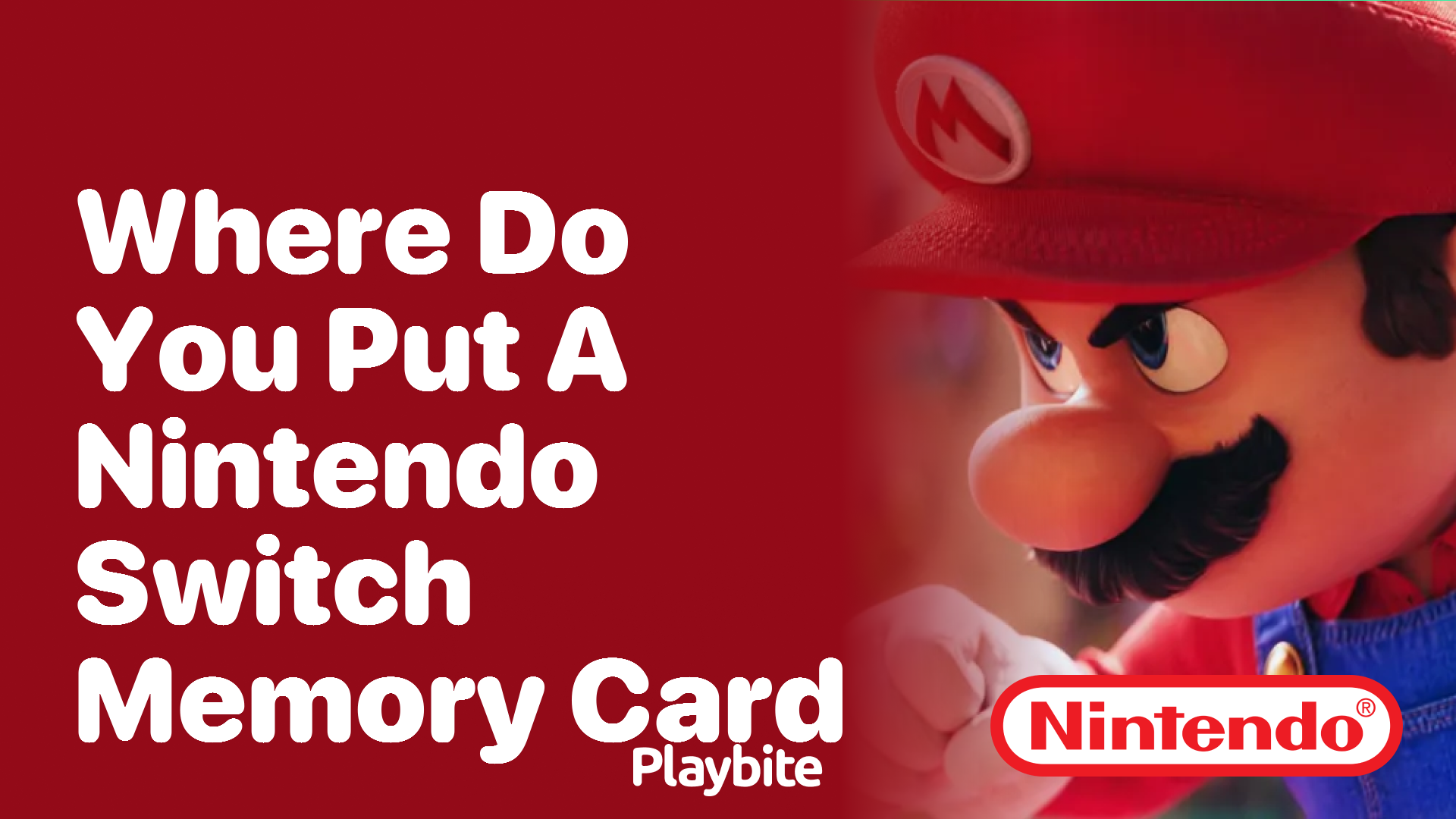 Where do you insert a Nintendo Switch memory card?