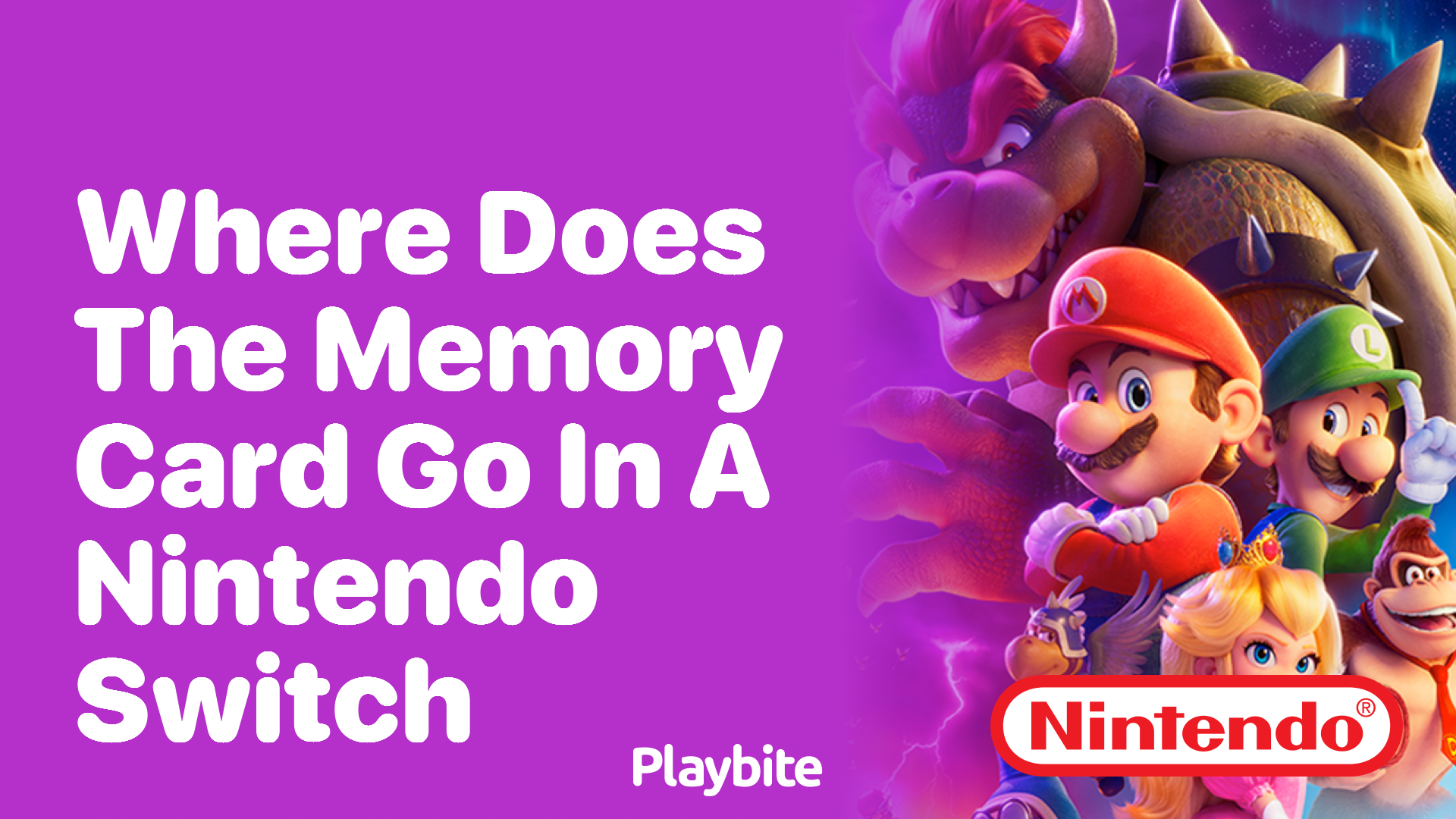 Where Does the Memory Card Go in a Nintendo Switch?