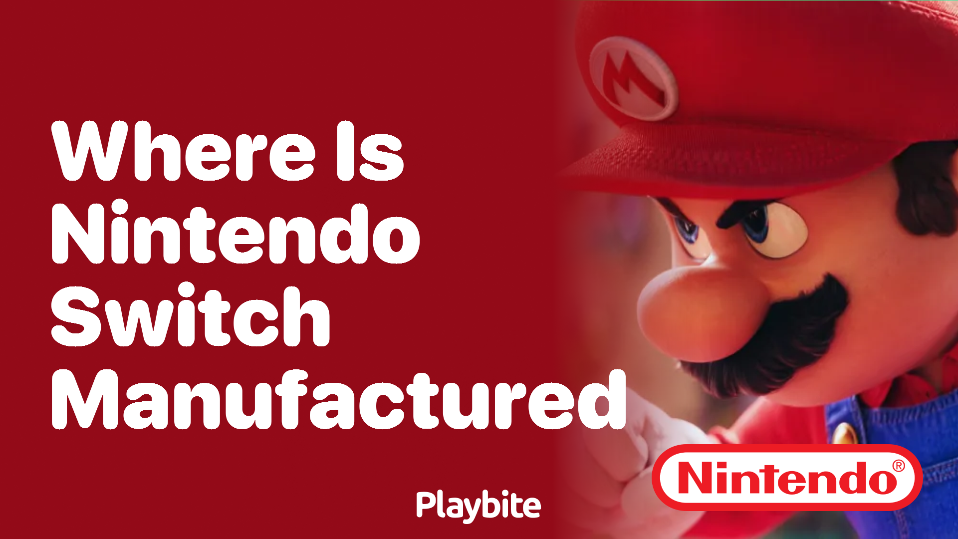 Where Is the Nintendo Switch Manufactured?