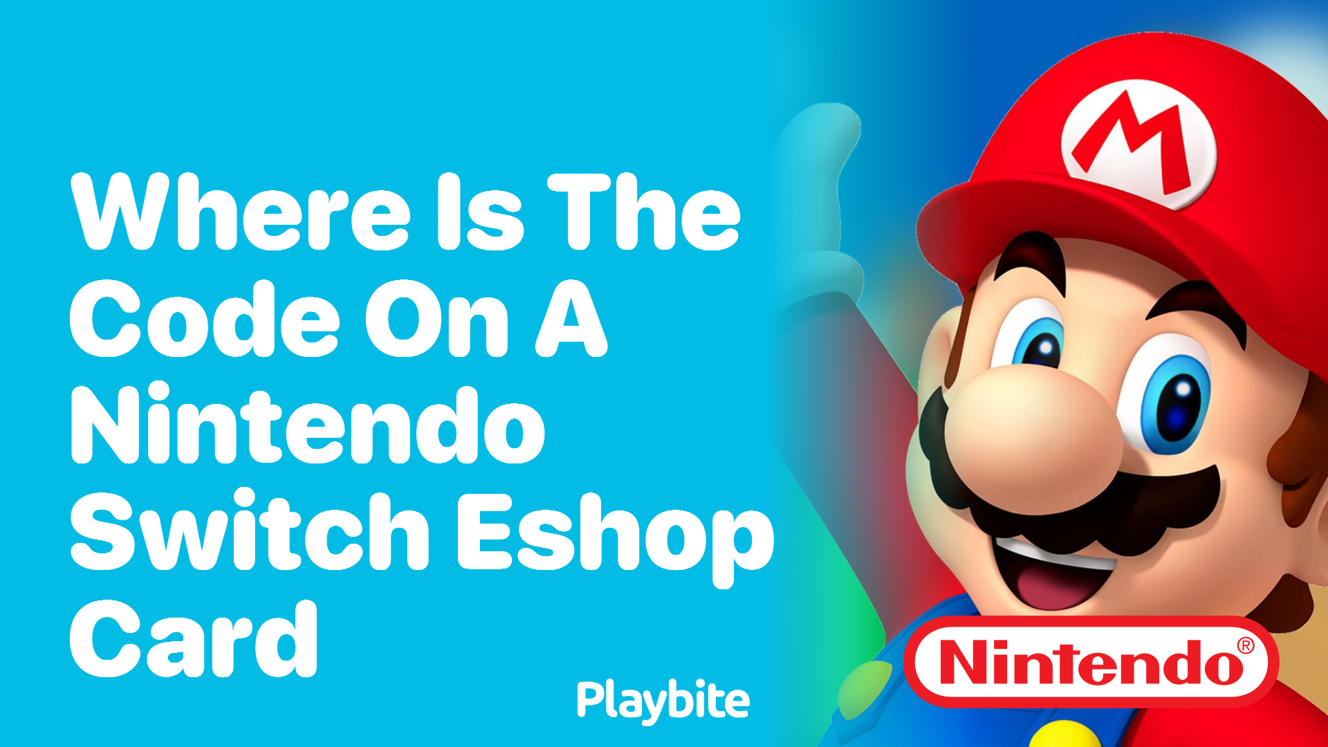 Where is the Code on a Nintendo Switch eShop Card?
