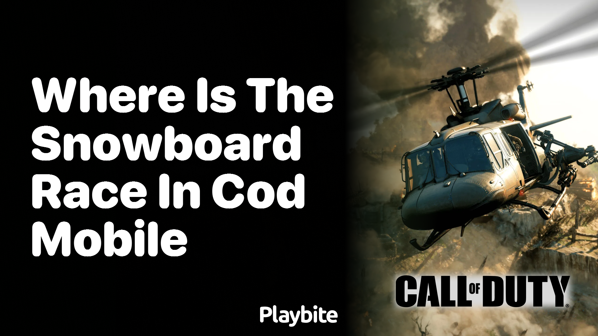 Where Is the Snowboard Race in CoD Mobile?