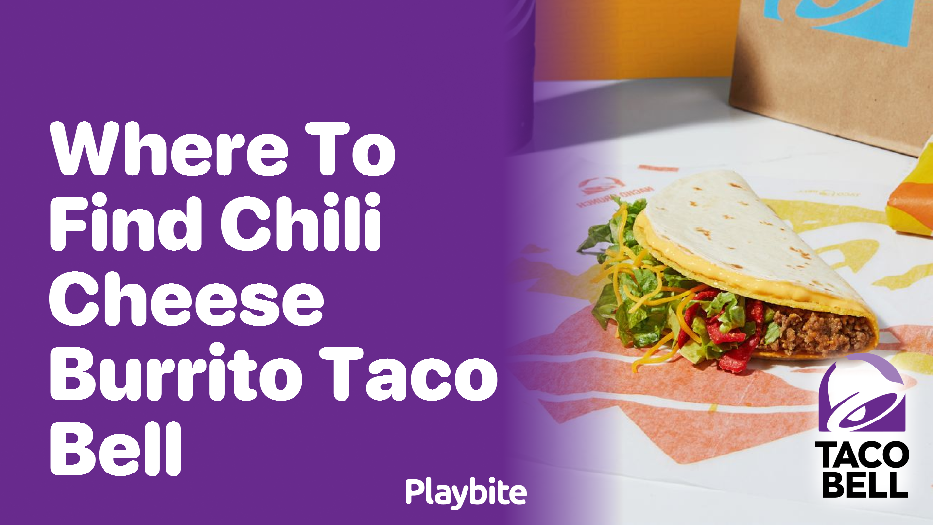 Where to Find Chili Cheese Burrito at Taco Bell