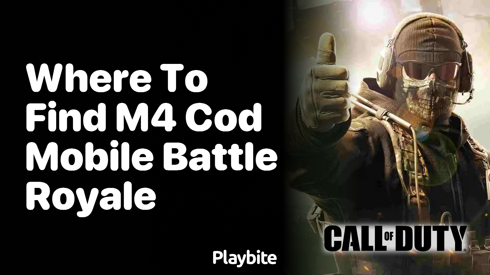 Where to Find the M4 in COD Mobile Battle Royale