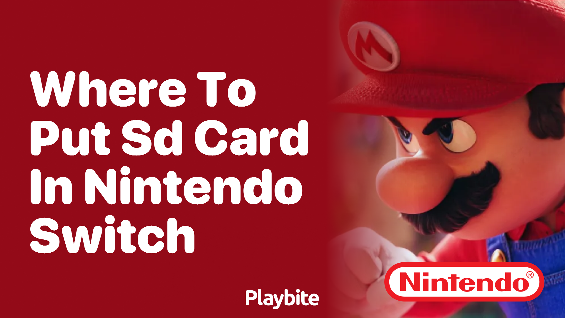 Where to Put SD Card in Nintendo Switch