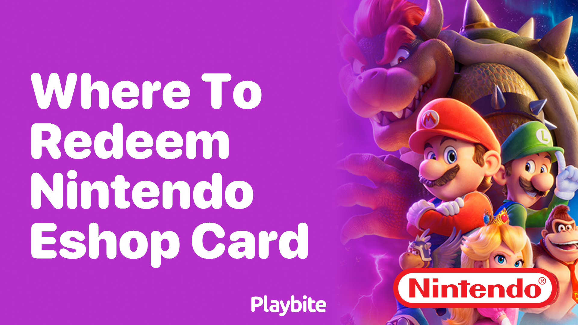 Where to Redeem Your Nintendo eShop Card