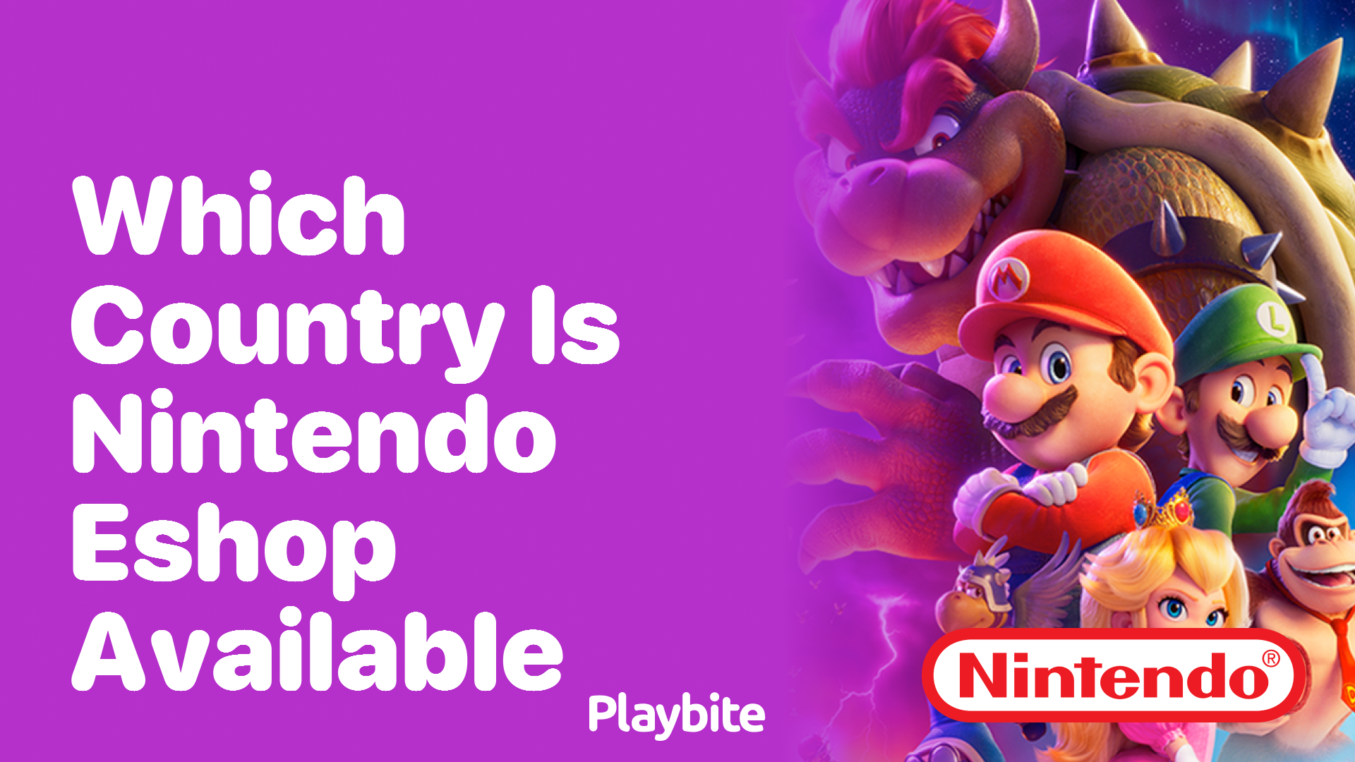 Which Country is Nintendo eShop Available?