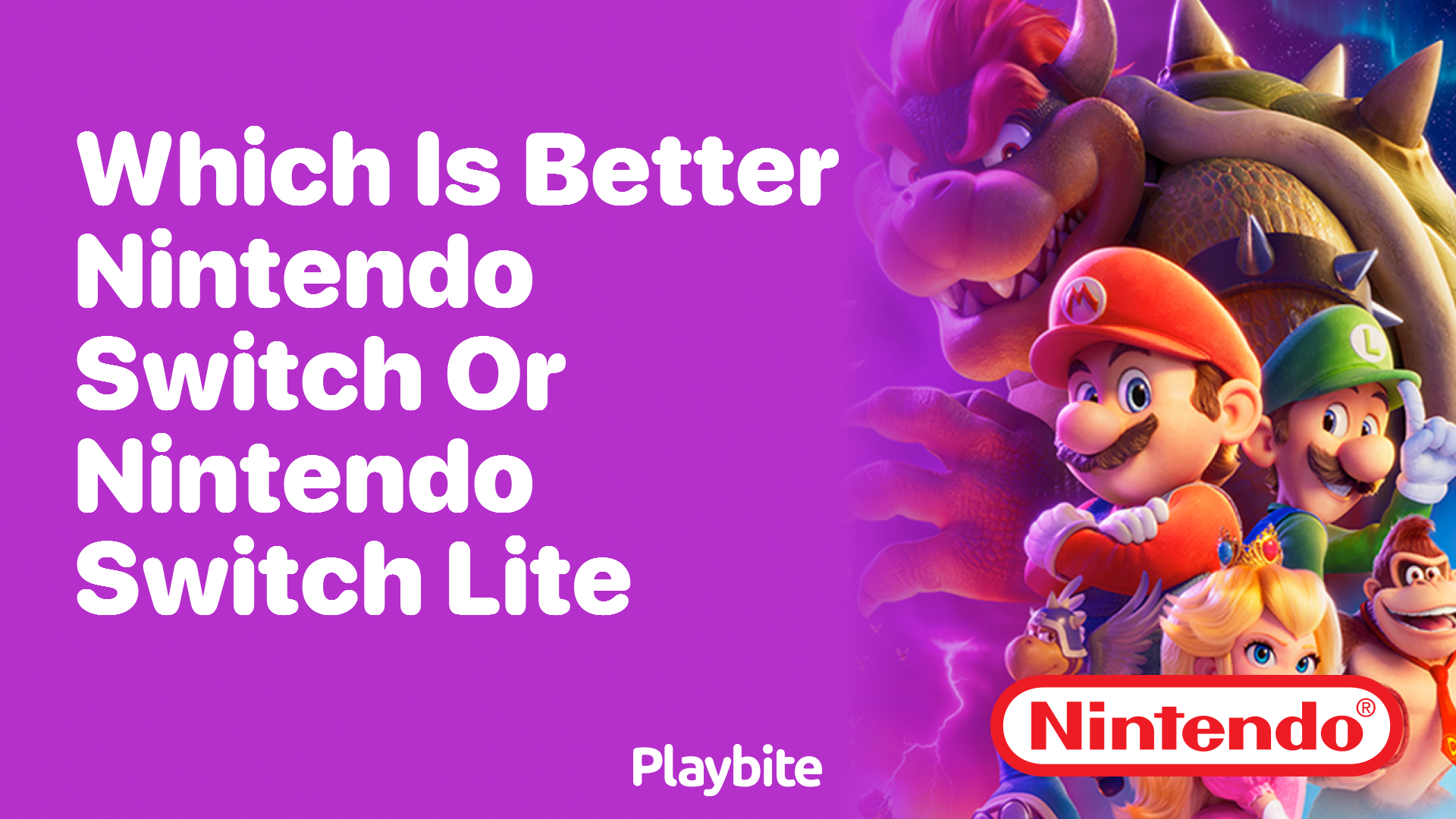Which Is Better: Nintendo Switch or Nintendo Switch Lite?