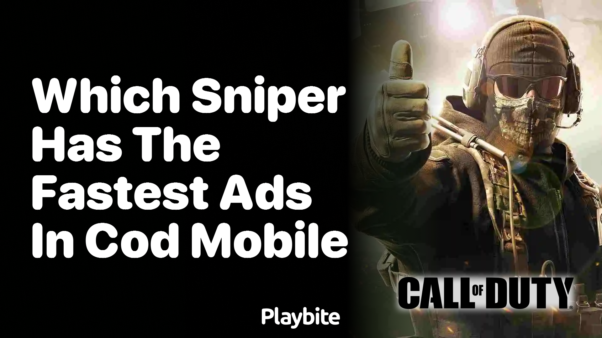 Which Sniper Has the Fastest ADS in COD Mobile?
