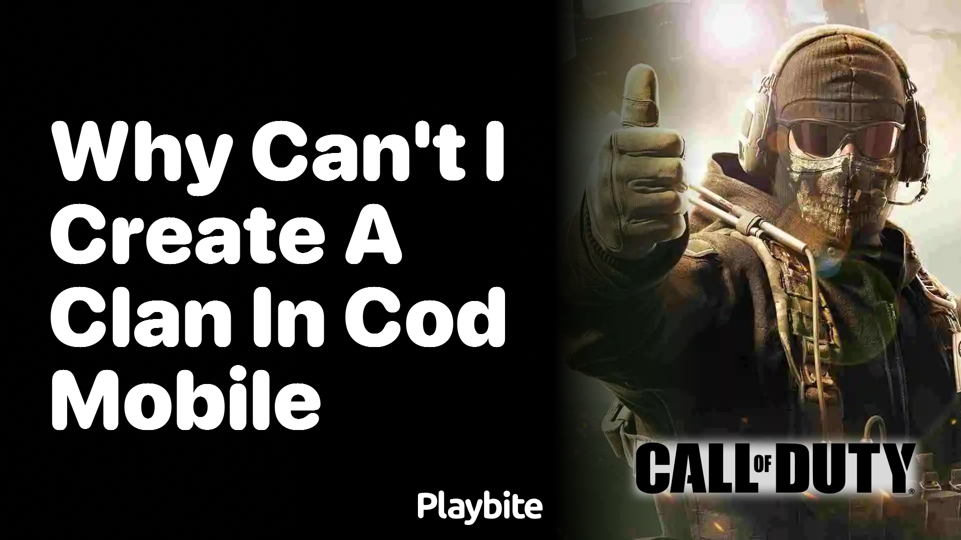 Why Can’t I Create a Clan in COD Mobile?