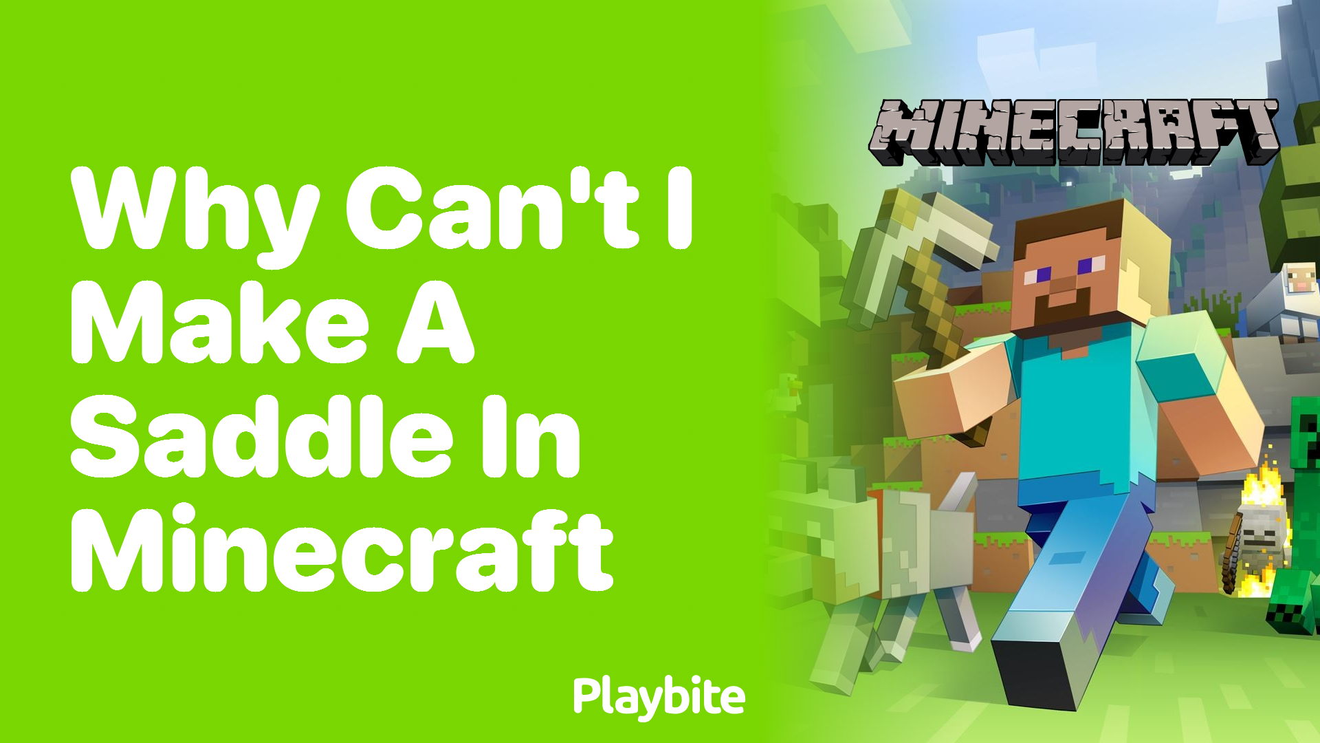 Why Can’t I Make a Saddle in Minecraft?