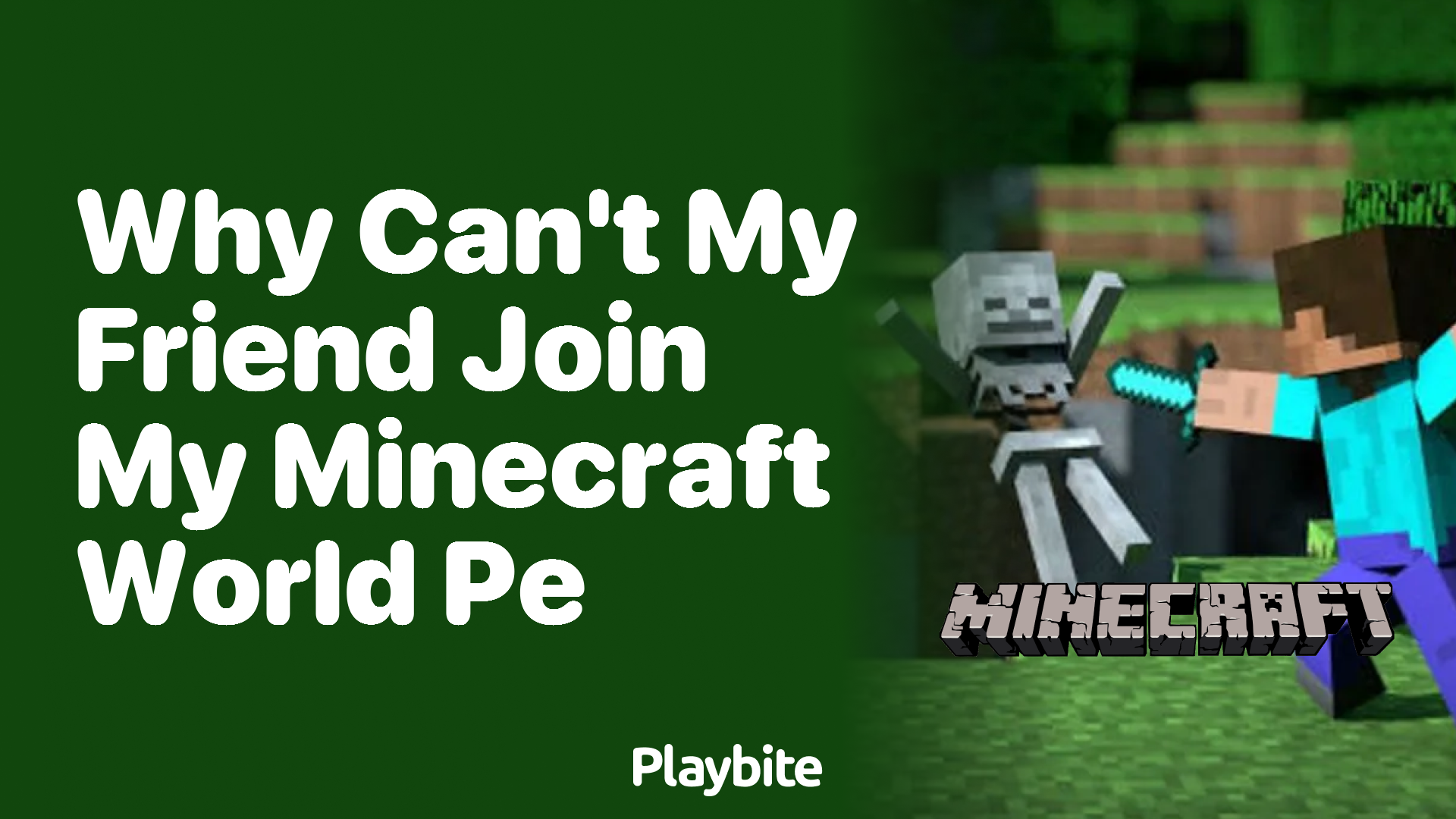 Why Can’t My Friend Join My Minecraft World on PE?