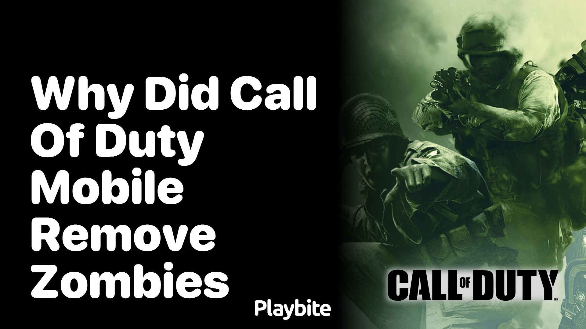 Why Did Call of Duty Mobile Remove Zombies?