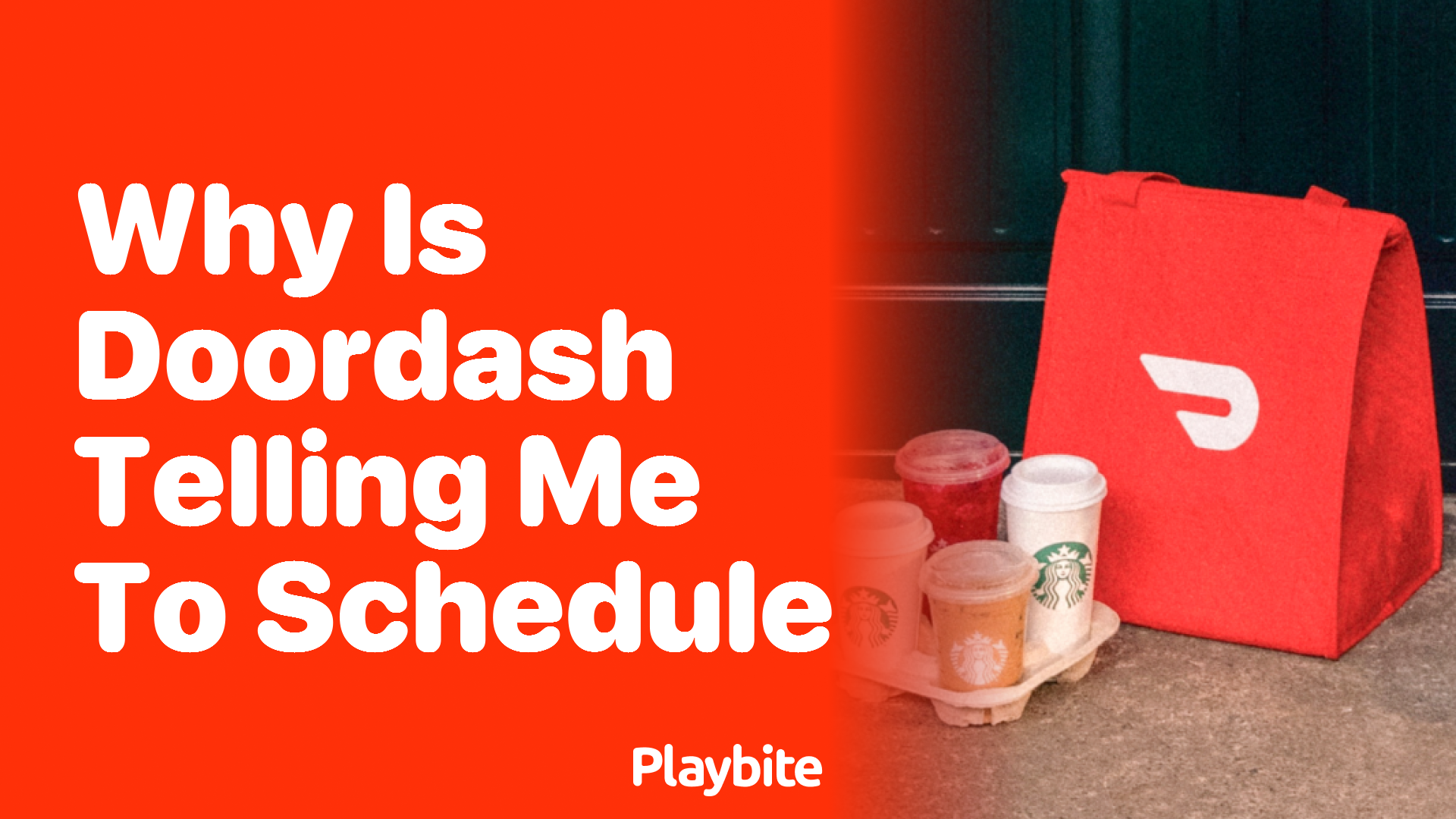 Why is DoorDash Telling Me to Schedule?