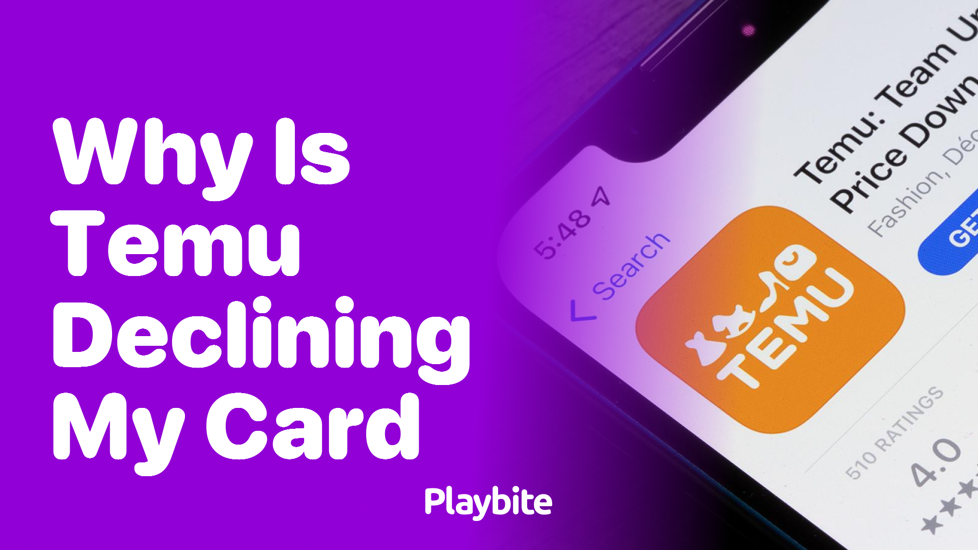 Why Is Temu Declining My Card? Troubleshooting Tips Inside! - Playbite