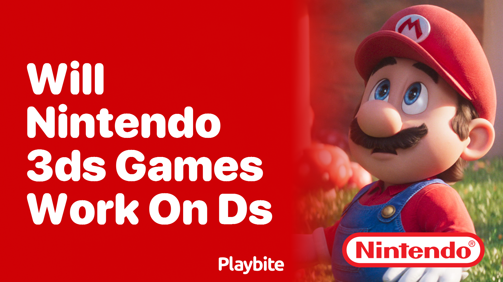 Will Nintendo 3DS Games Work on DS?