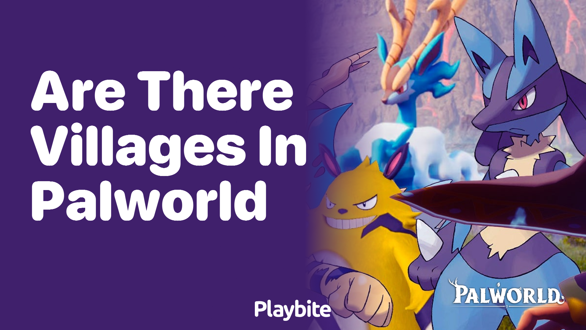 Are there villages in Palworld?