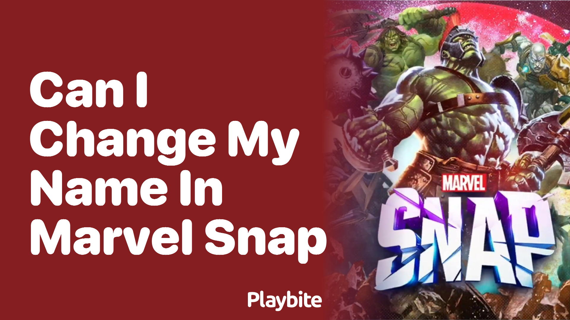 Can I change my name in Marvel Snap?
