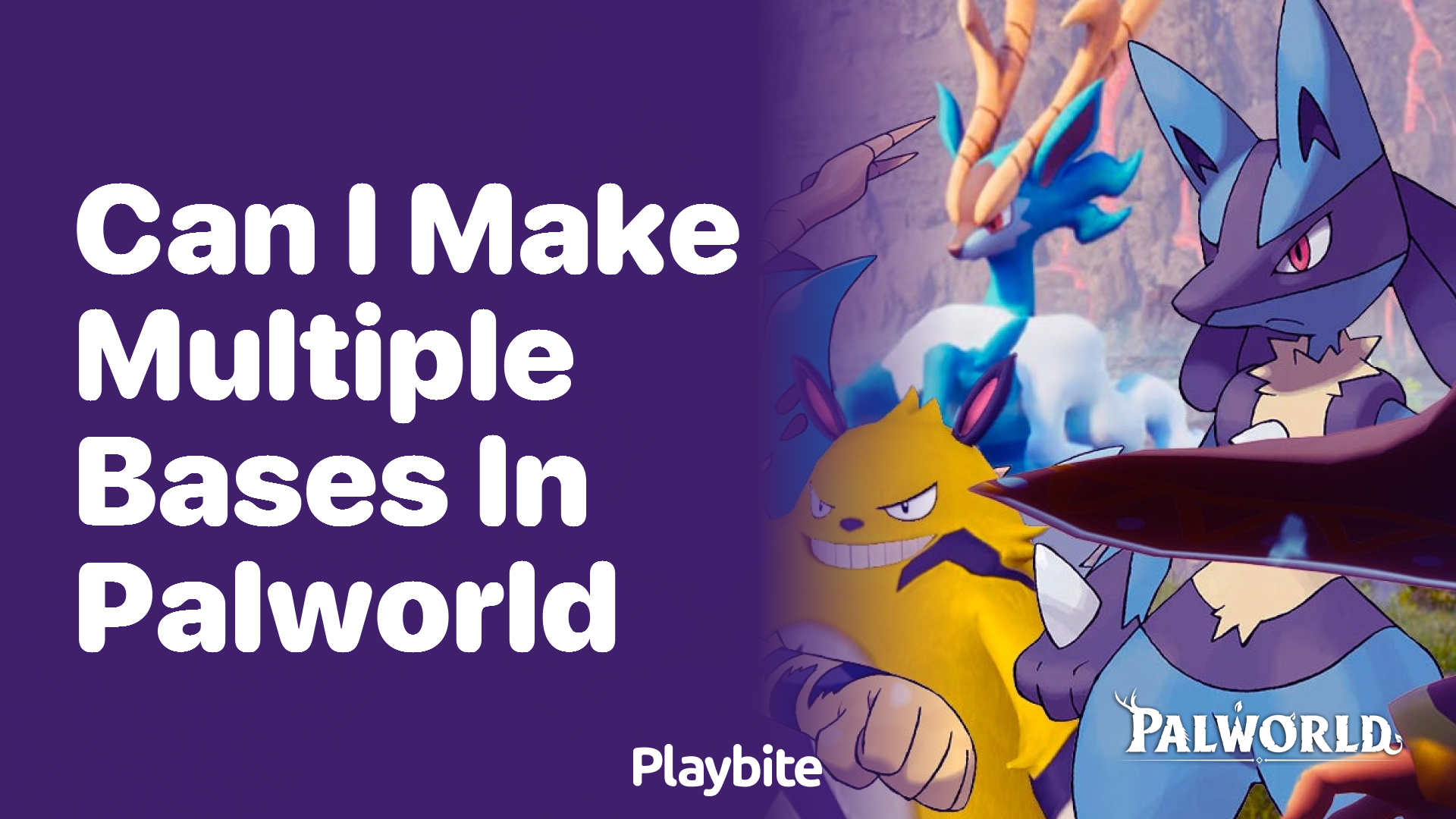 Can I make multiple bases in Palworld?