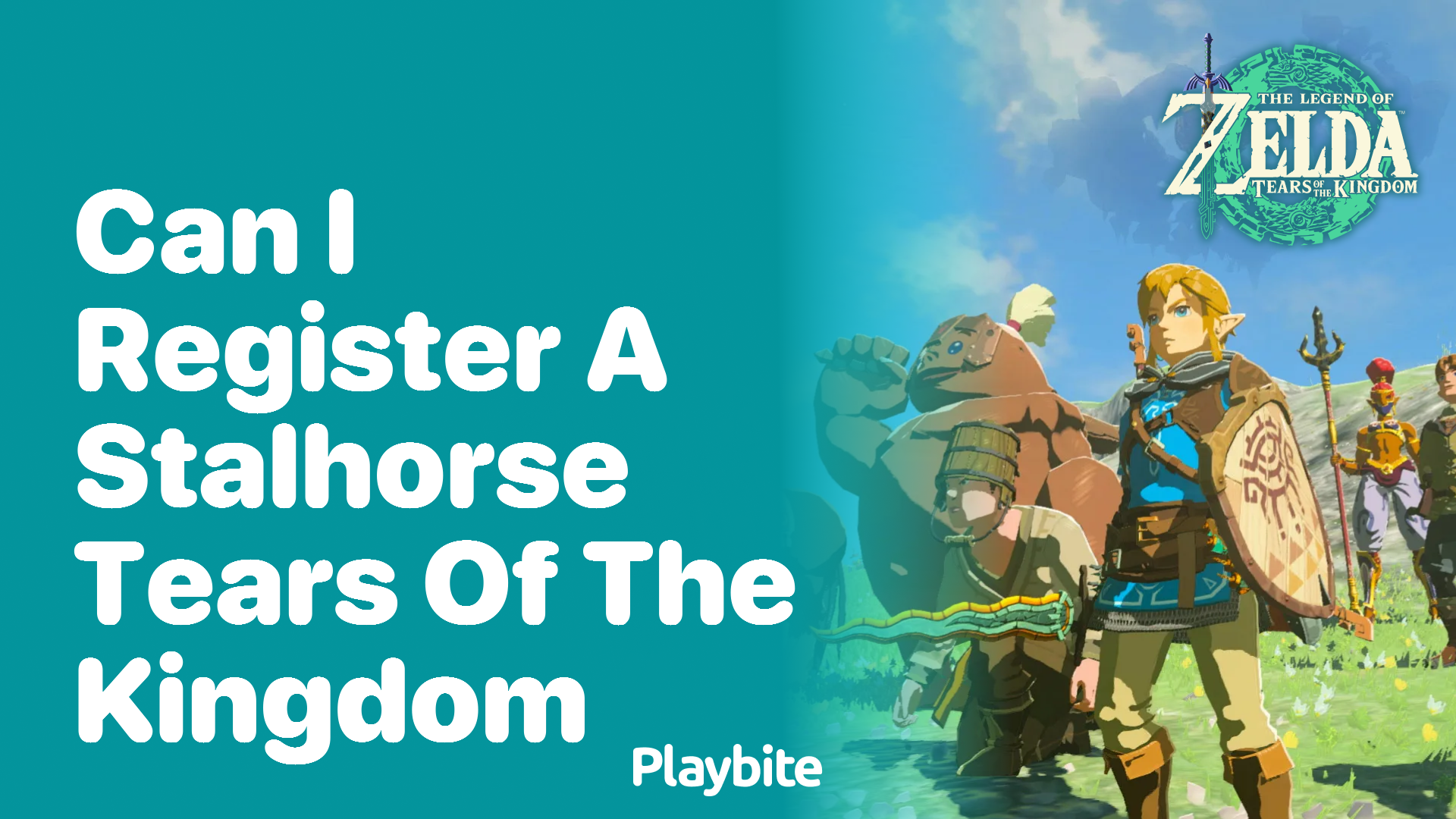 Can I Register a Stalhorse in Tears of the Kingdom?