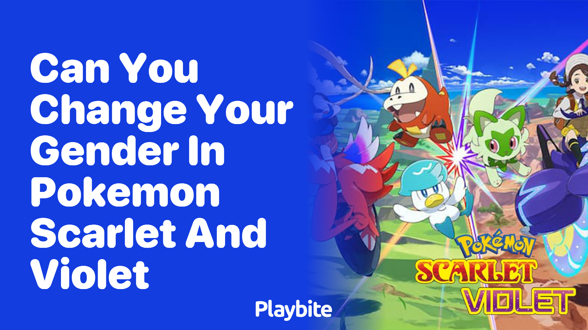 Can you change your gender in Pokemon Scarlet and Violet? Playbite