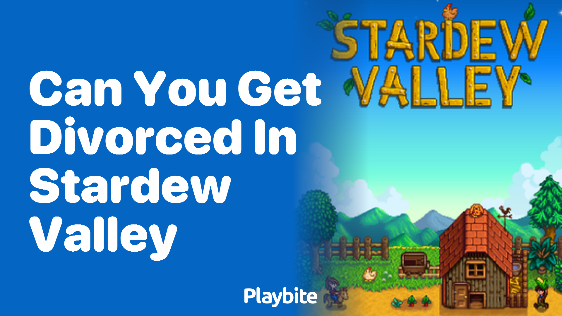 Can you get divorced in Stardew Valley?