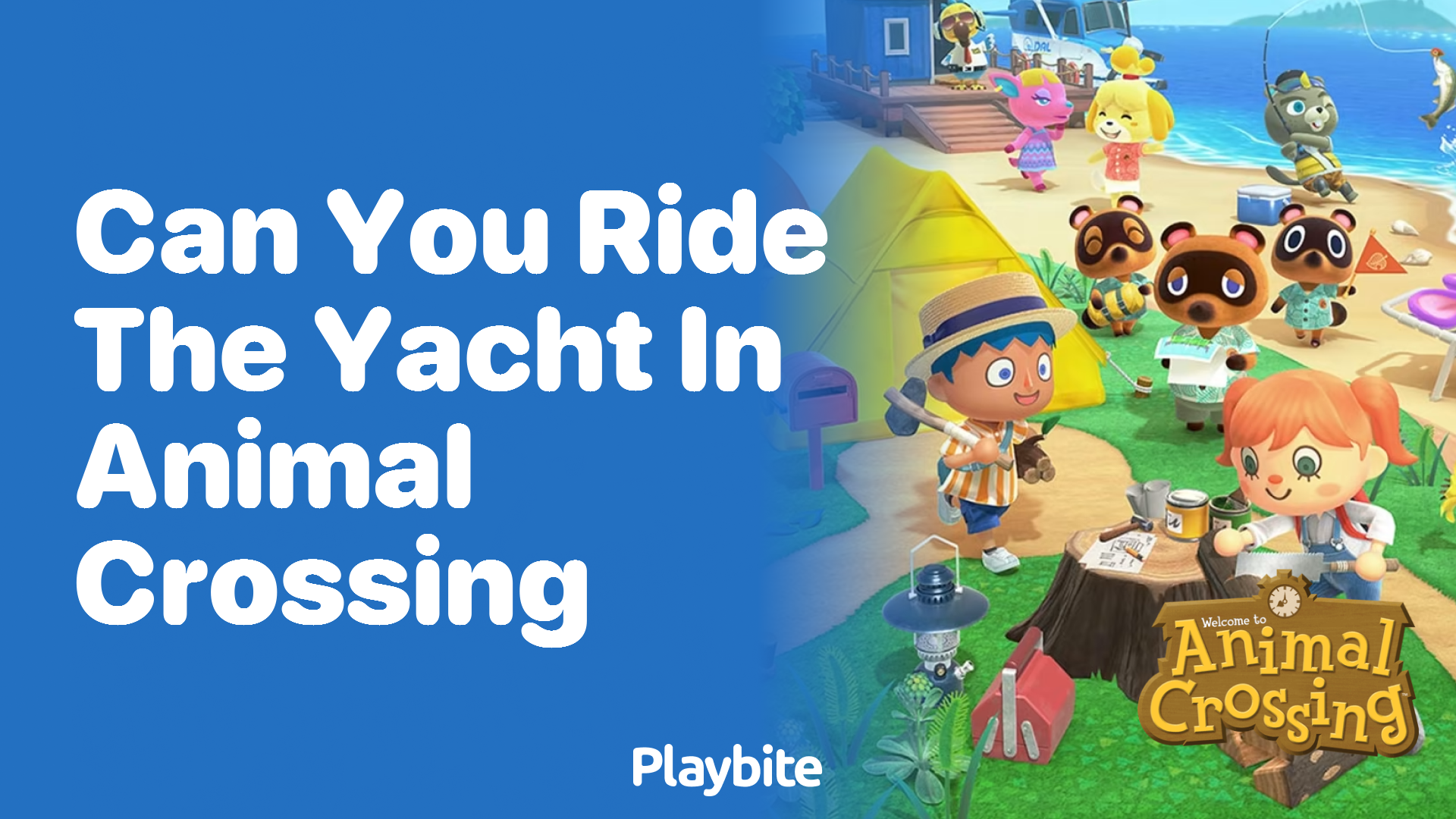 Can you ride the yacht in Animal Crossing?