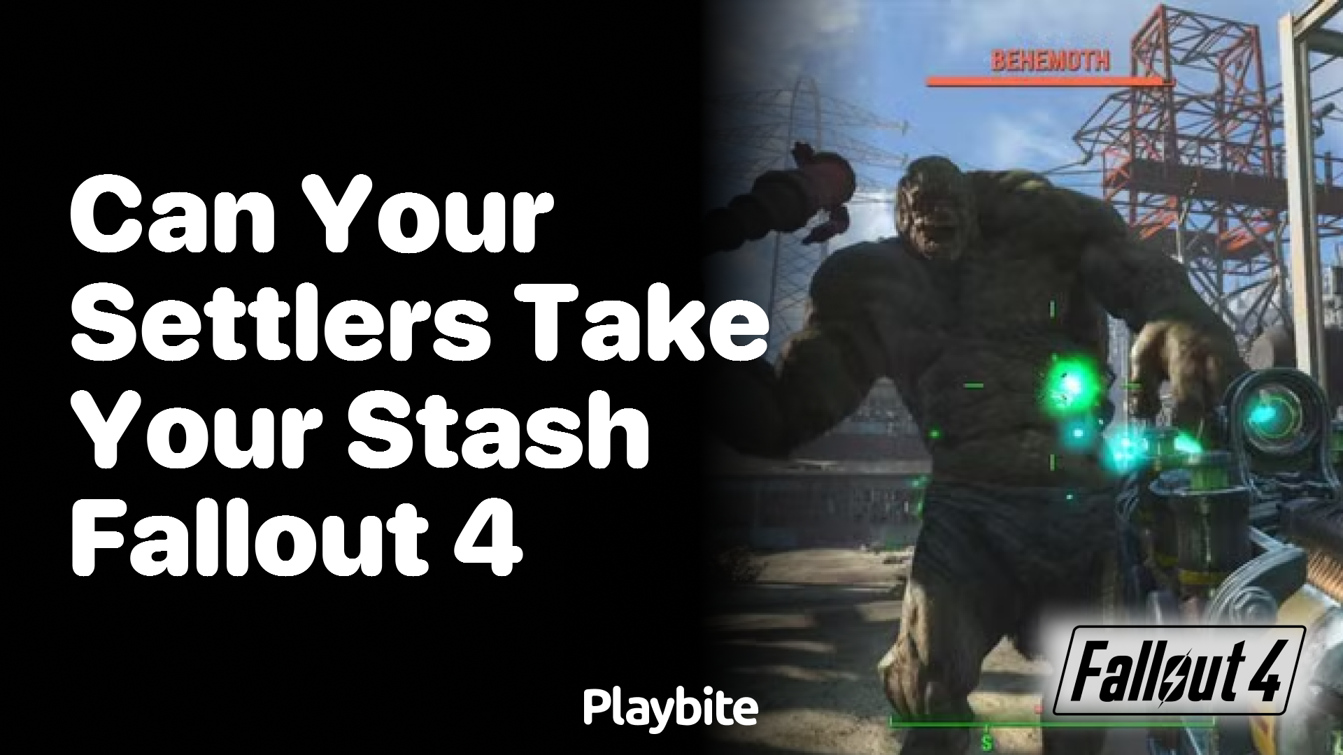 Can your settlers take your stash in Fallout 4?